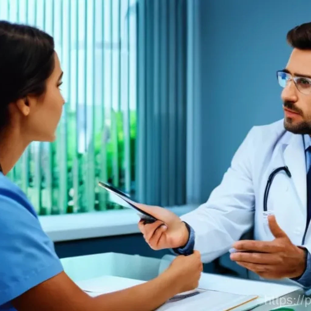 외과 전문의 추천 - **Prompt 1: Empathetic Consultation and Clear Communication**
    "A warmly lit, modern doctor's con...